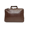 Carson Laptop Briefcase w/ Detachable Shoulder Strap - Expresso Dark Brown